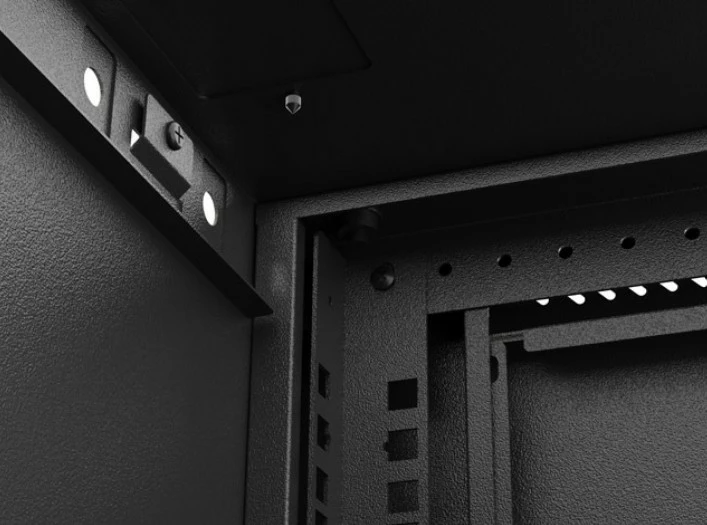 Kasë rrjeti Lanberg WF03-5306-10B, 19", 6U, për montim në mur, xham i zi