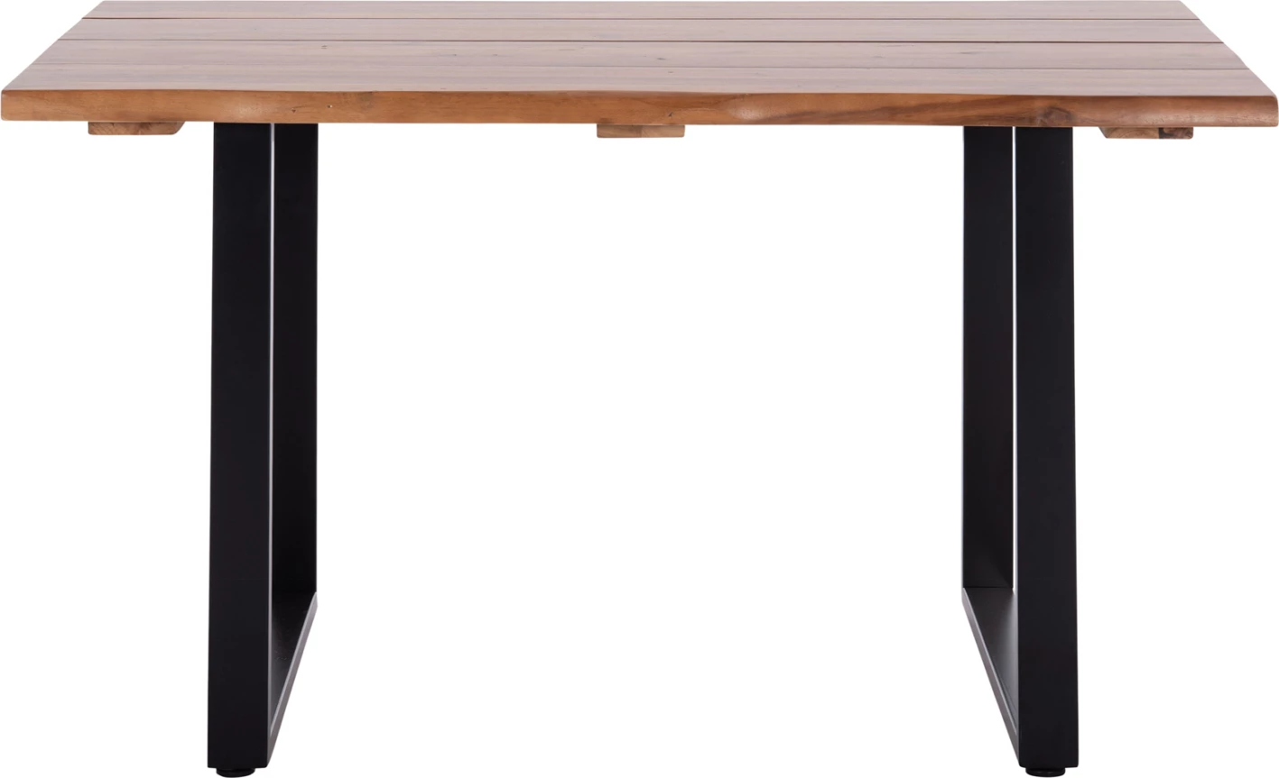 Tavolinë për jashtë FRIGGO, dru akacie, këmbë metalike, 140x80x77cm