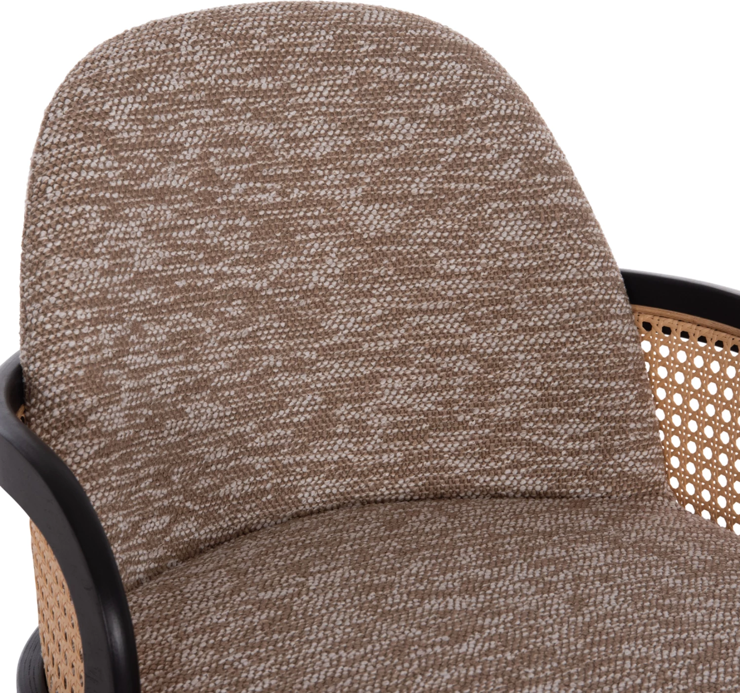 Karrige për bar rrotulluese BECKER, dru i zi, stof kafe, set 2 copë, FH18251.03, 50x52x100cm