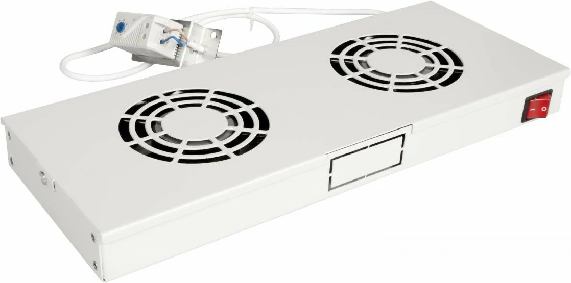 Ventilatorë rack EQUIP 19 inch 1U 2x12cm, ngjyrë gri e çelët