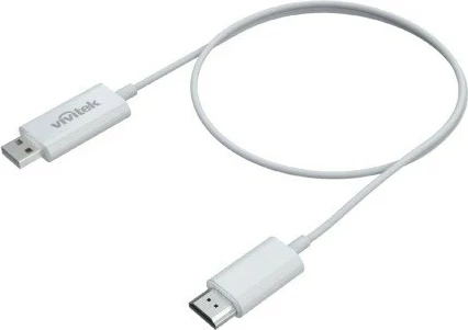 Adapter wireless prezantimi Vivitek VWD-01 Full HD, HDMI/USB, Wi‑Fi 2.4/5 GHz, kabllo 60 cm, i bardhë