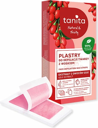 Letër depilimi fytyre Tanita Natural&Fruity, 12 pcs 