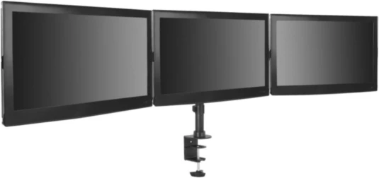 Mbajtëse tavoline për 3 monitorë VONHAUS 3000474 deri 27\", VESA 75x75/100x100, e zezë