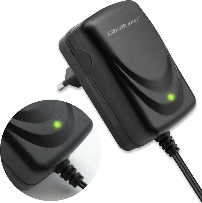 Karikues automatik baterie Qoltec 52424, 12V, 1.5A, LED, i zi