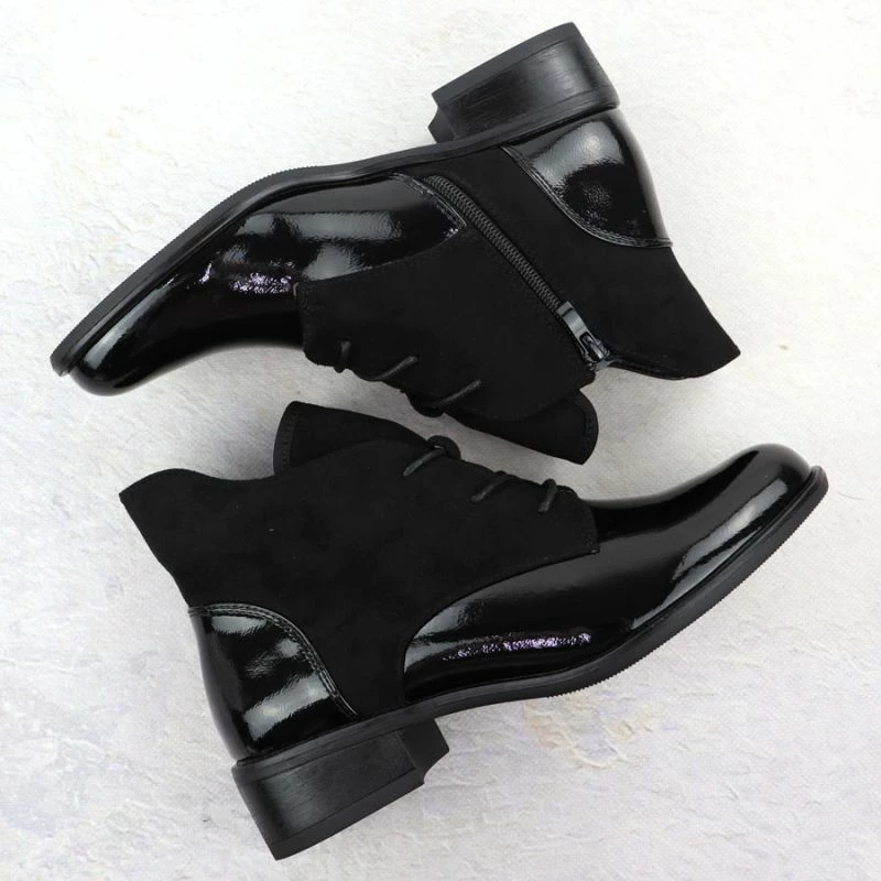 Çizme të shkurtra femra Jezzi ASA198-15, të zeza