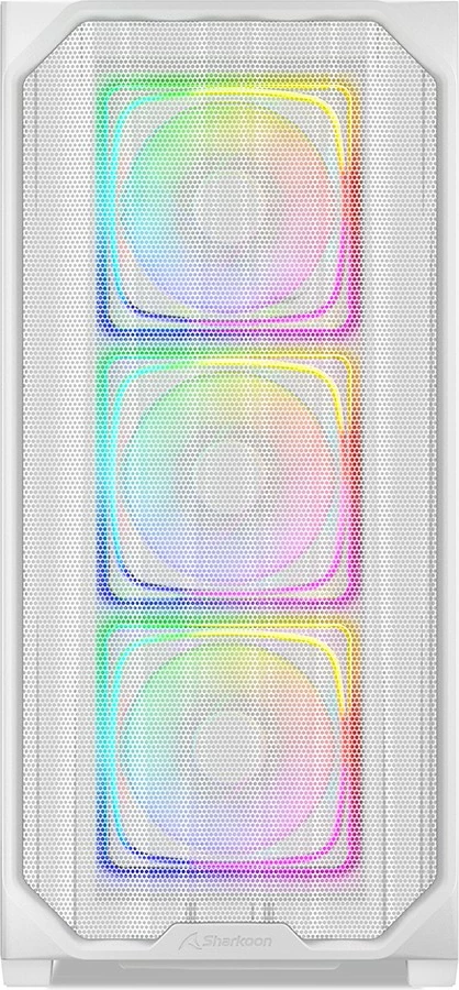 Kasë Sharkoon AK5M RGB, Midi Tower, ATX, xham i temperuar, e bardhë