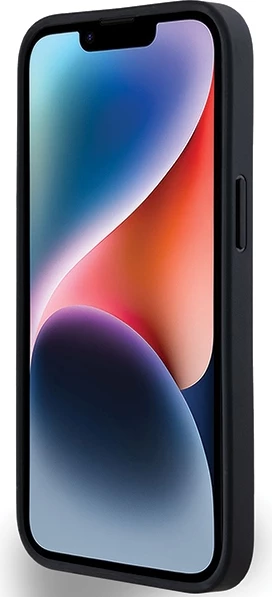 Mbështjellës DKNY Mono Stripe & Metal Logo për iPhone 15/14/13, i zi