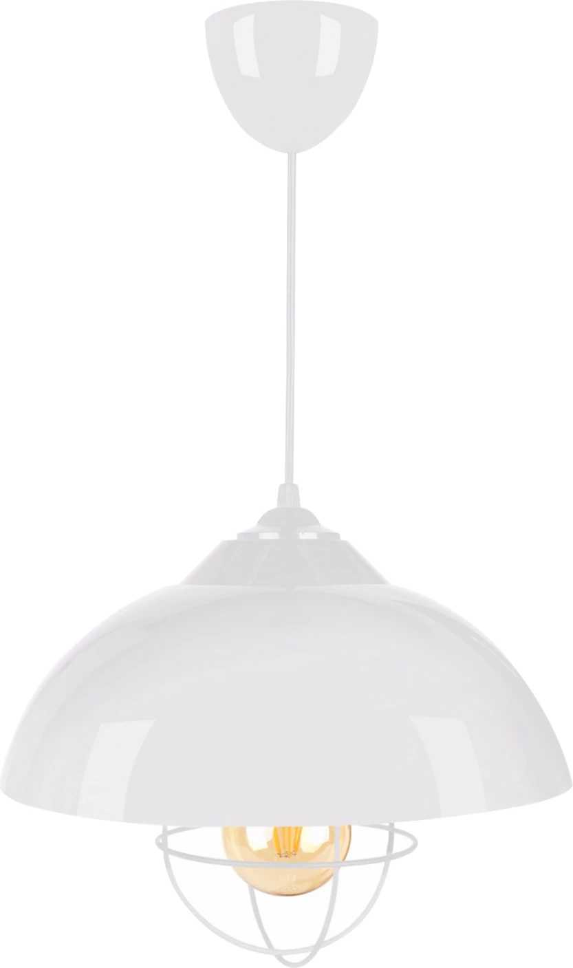 Llambë varëse për tavan, kapak i bardhë, rrjetë llambë e bardhë, FH7621.02