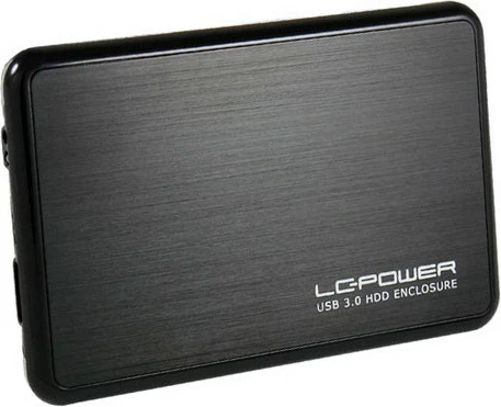Kasë e jashtme LC-Power LC-25BUB3, 2.5", Serial ATA, Serial ATA II, 5 Gbit/s, Alumini, E zezë