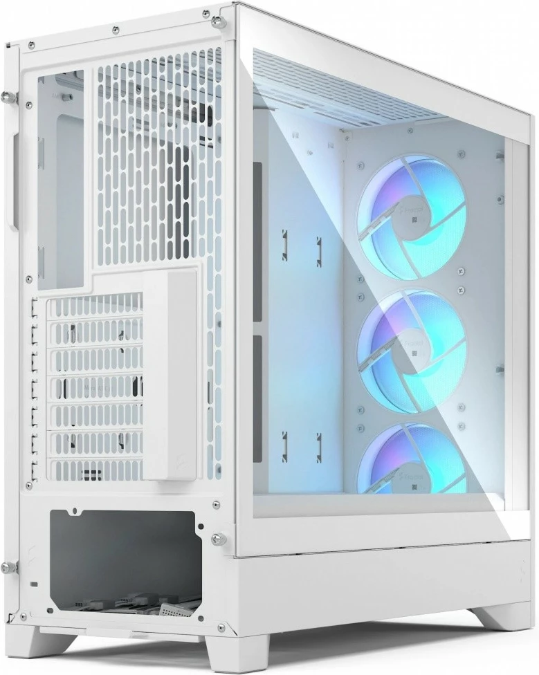Kasë Fractal Design Pop 2 Air FD-C-POA2A-04 TG RGB Midi Tower ATX me 3x120mm RGB, panel anësor xham i temperuar, e bardhë