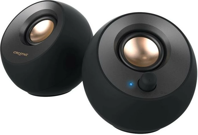 Altoparlantë Creative Pebble V2, 2.0, USB-C, të zi