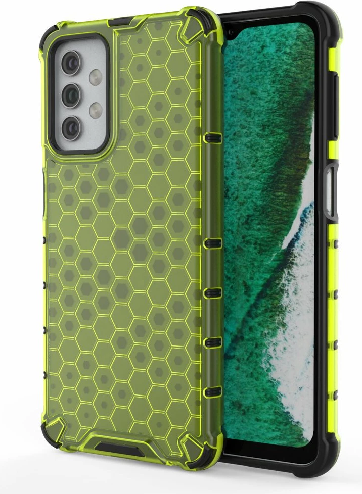 Mbështjellës Honeycomb Hurtel për Samsung Galaxy A32 5G, i gjelbër