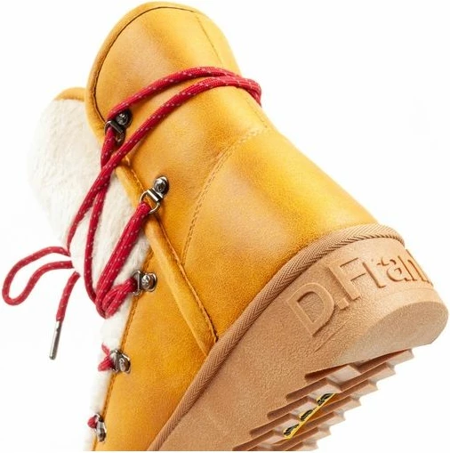 Çizme dimri për femra D.Franklin, mustard