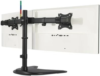 Mbajtëse monitori me dy krahë, Kensington SmartFit Ergo K58271WW, deri 2x27\", VESA 75x75/100x100, free-standing për tavolinë, e zezë