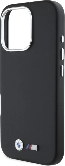 Mbështjellës BMW M Smooth Full Wrapped Metal MagSafe për iPhone 16 Pro Max, i zi