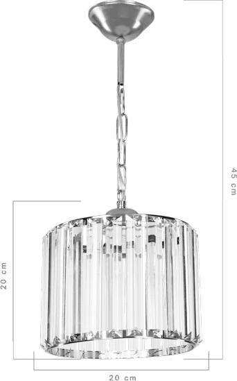 Llambë tavani Lavina, një dritë, ngjyrë ari, Φ20x20cm