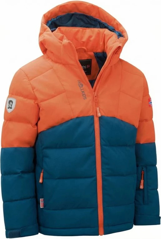 Jakne për fëmijë Trollkids, portokalli/kaltër