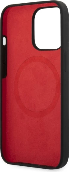 Mbështjellës Ferrari FESSIHMP13XBK për iPhone 13 Pro Max 6.7", silikon, MagSafe, zi