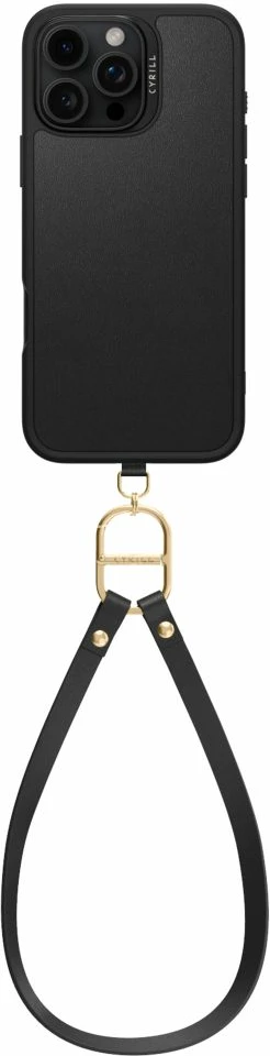 Mbështjellës Spigen Cyrill Classic Charm MagSafe për iPhone 16 Pro, i zi, me rrip