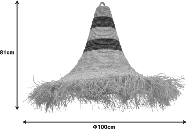 Llambë tavani Herbon Inart, hije natyrale, 100x100x81cm