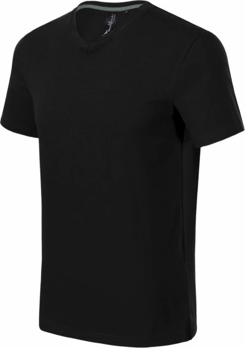 Maicë me qafe V për meshkuj Malfini, e zezë