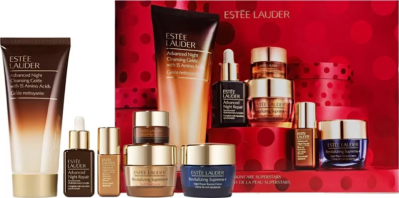 Set për kujdesin e lëkurës Estée Lauder Skincare Superstars për femra, 6 produkte