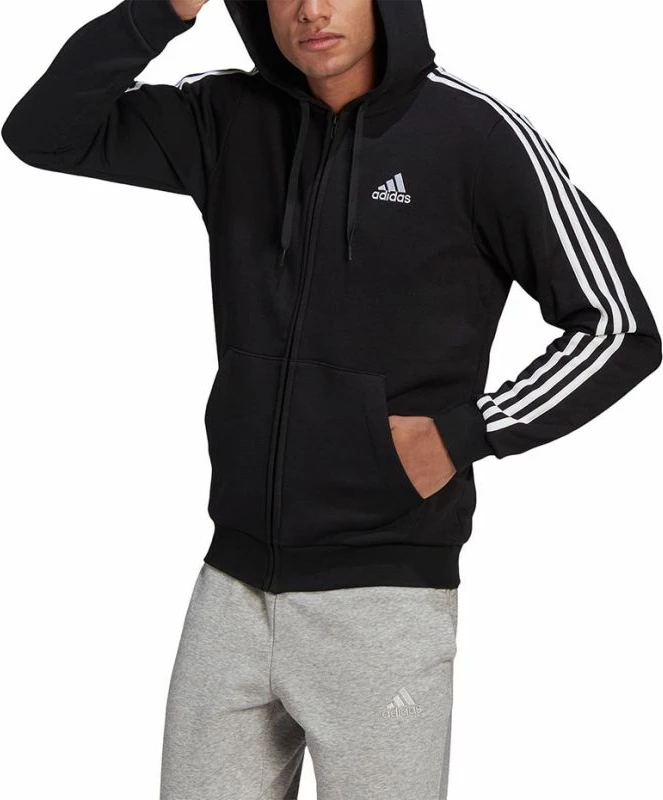 Duks me kapuç adidas për meshkuj, i zi