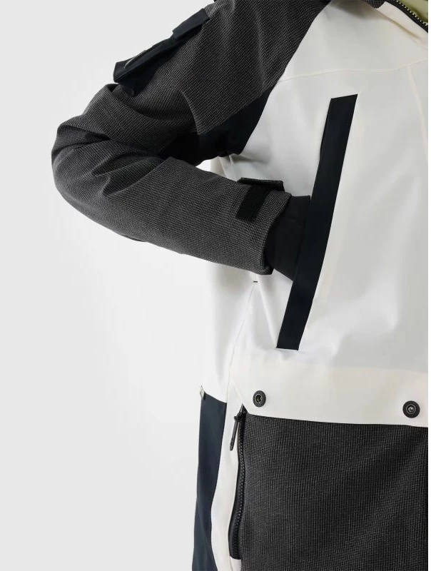 Jakne snowboardi për femra 4F, e bardhë