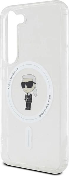 Mbështjellës Karl Lagerfeld IML Ikonik MagSafe për Samsung Galaxy S23, Transparent