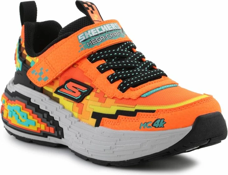 Atlete për fëmijë Skechers, portokalli