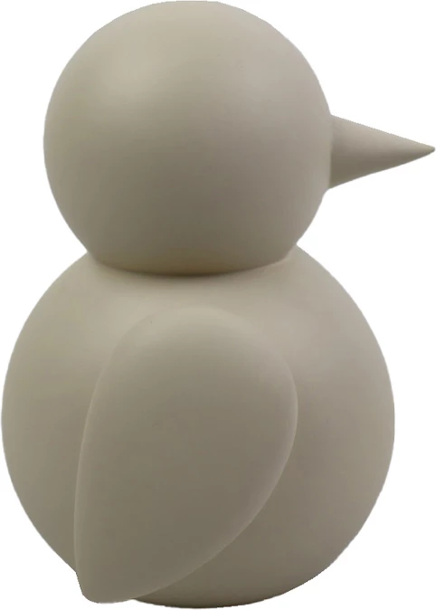 Dekor zog Odin, polirezine, bezhë, 13x12x16cm