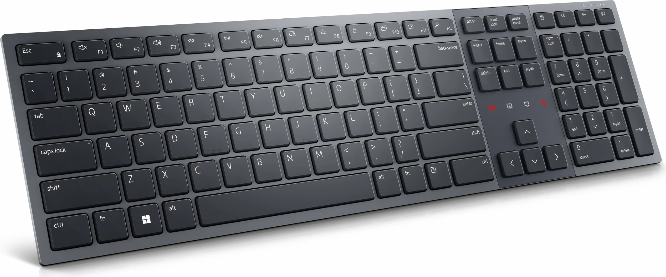 Tastierë DELL KB900, full-size, wireless, RF + Bluetooth, QWERTZ, grafit