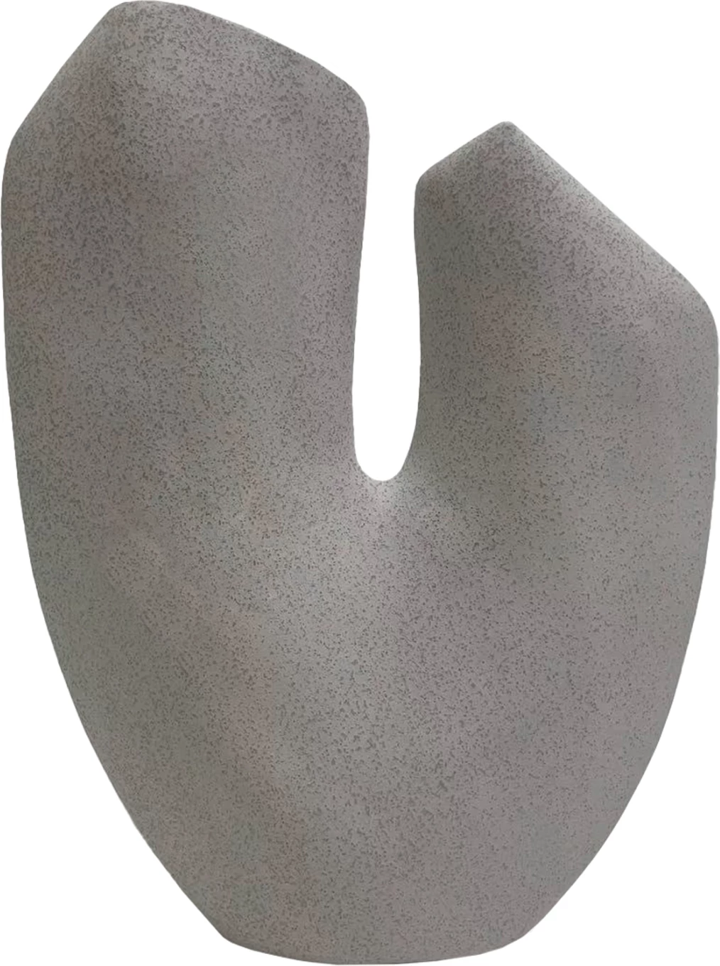 Dekor tavoline prej qeramike ARKEN FH4618.01, ngjyrë e bardhë me kristalizim, 28x10x36.5 cm