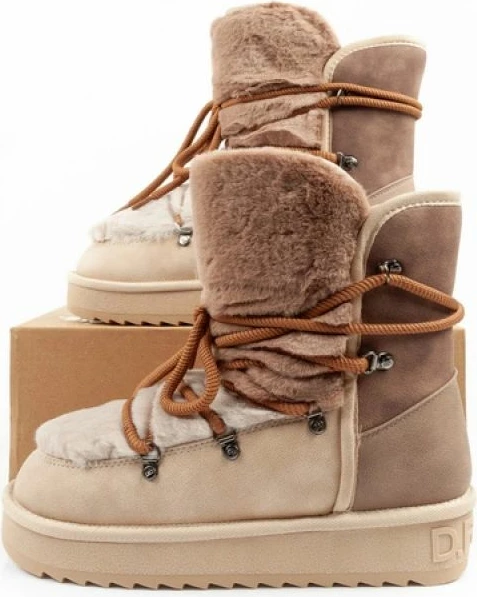 Çizme dimri për femra D.Franklin, bezhë