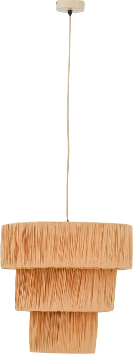 Llambë tavani Bombe Inart E27 natyrale D40x120cm