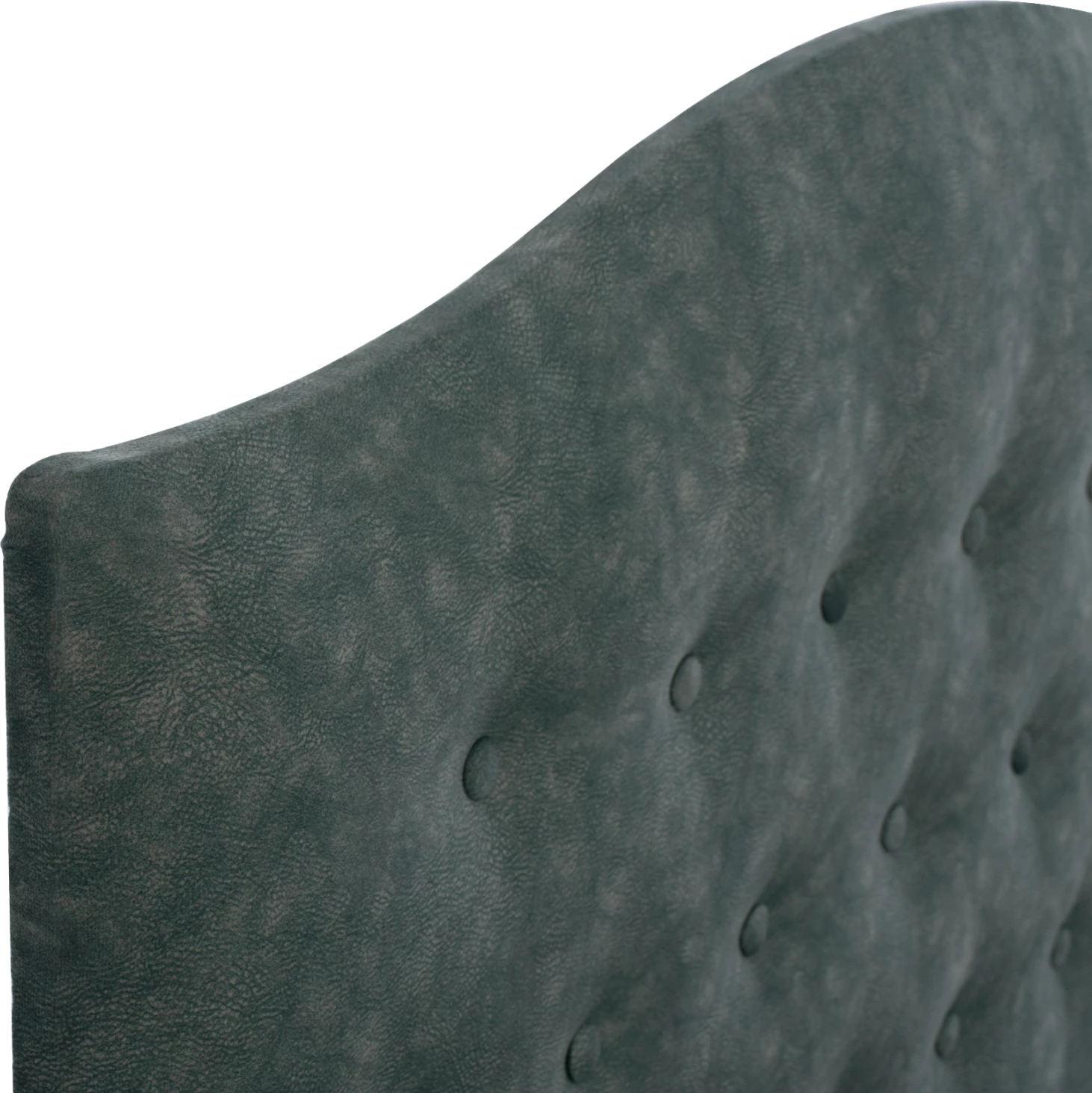 Krevet MALENA, pëlhurë e tipit Nubuck, ngjyrë e gjelbër, 90x200