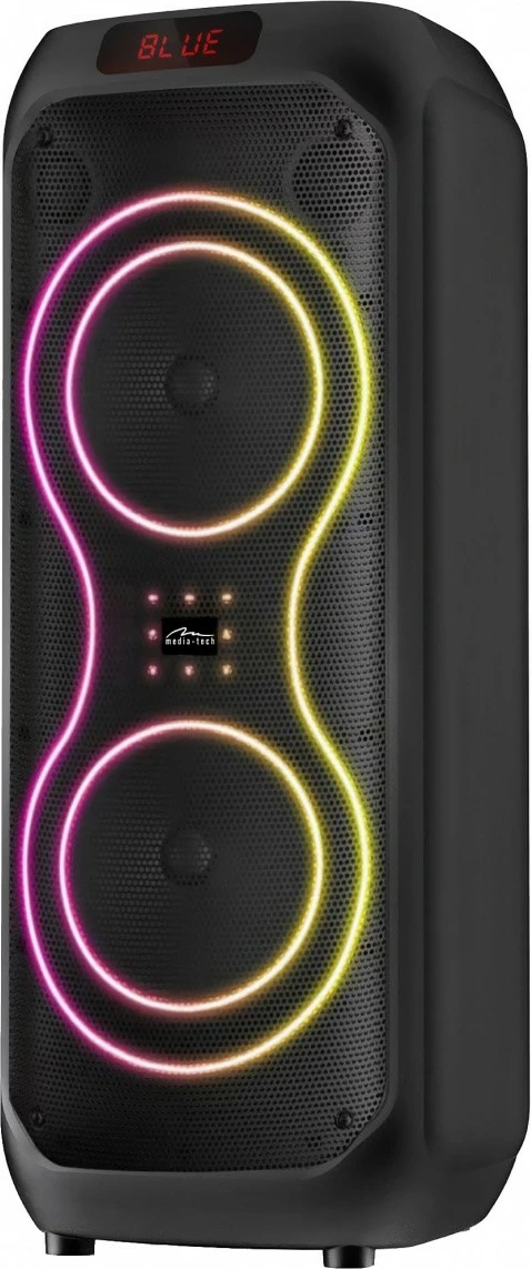 Altoparlant Bluetooth Media-Tech POWER AUDIO MAX MT3185, 120W RMS, Bluetooth 5.3, TWS, MP3 MicroSD/USB, AUX, FM, Karaoke, USB-C, i zi