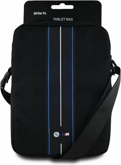 Çantë tablet BMW Nylon Blue Stripe 10", e zezë