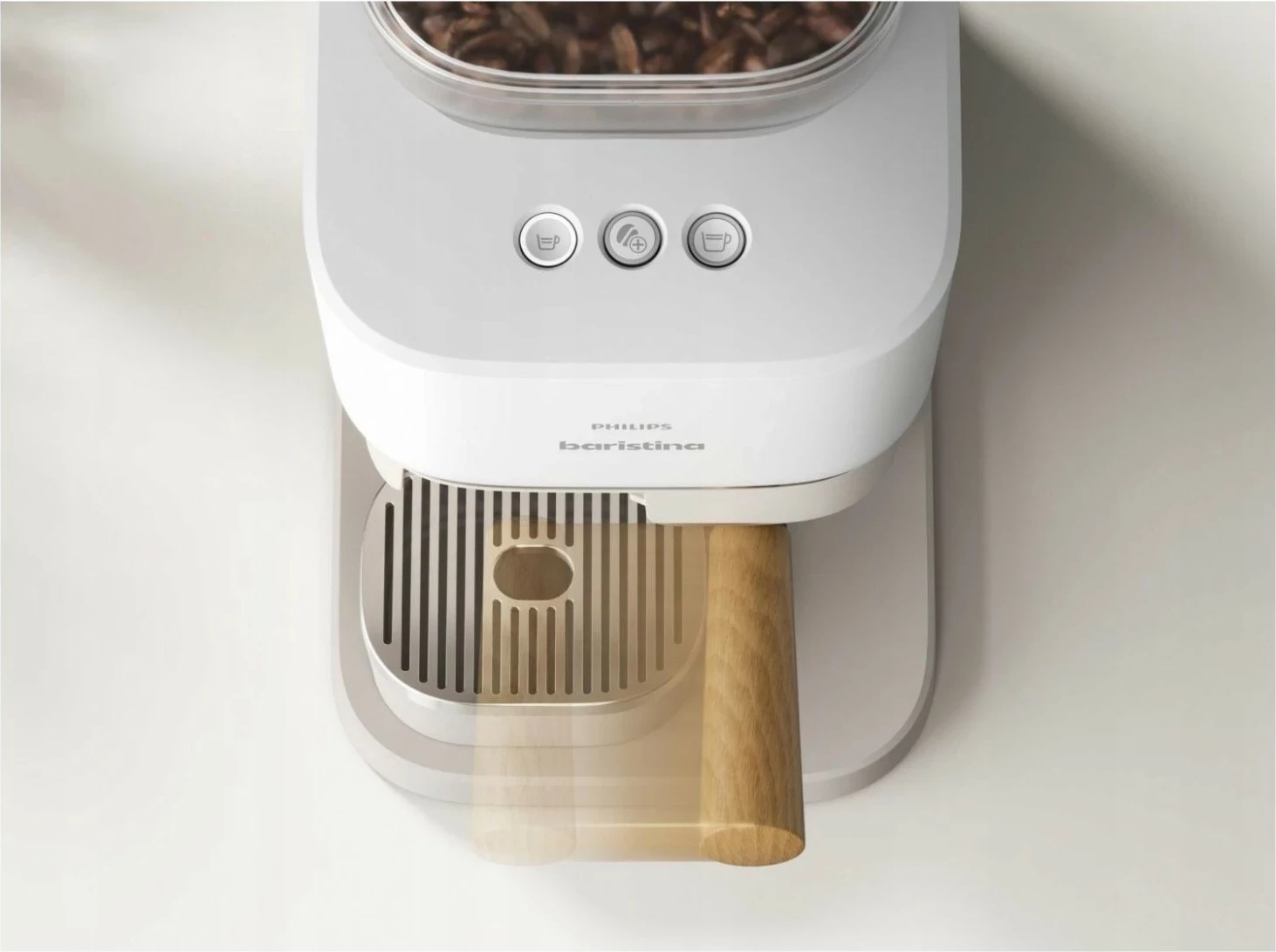 Aparat kafeje Philips Baristina BAR302/20, presion piston, 170g, 1550W, bardhë/jeshilon