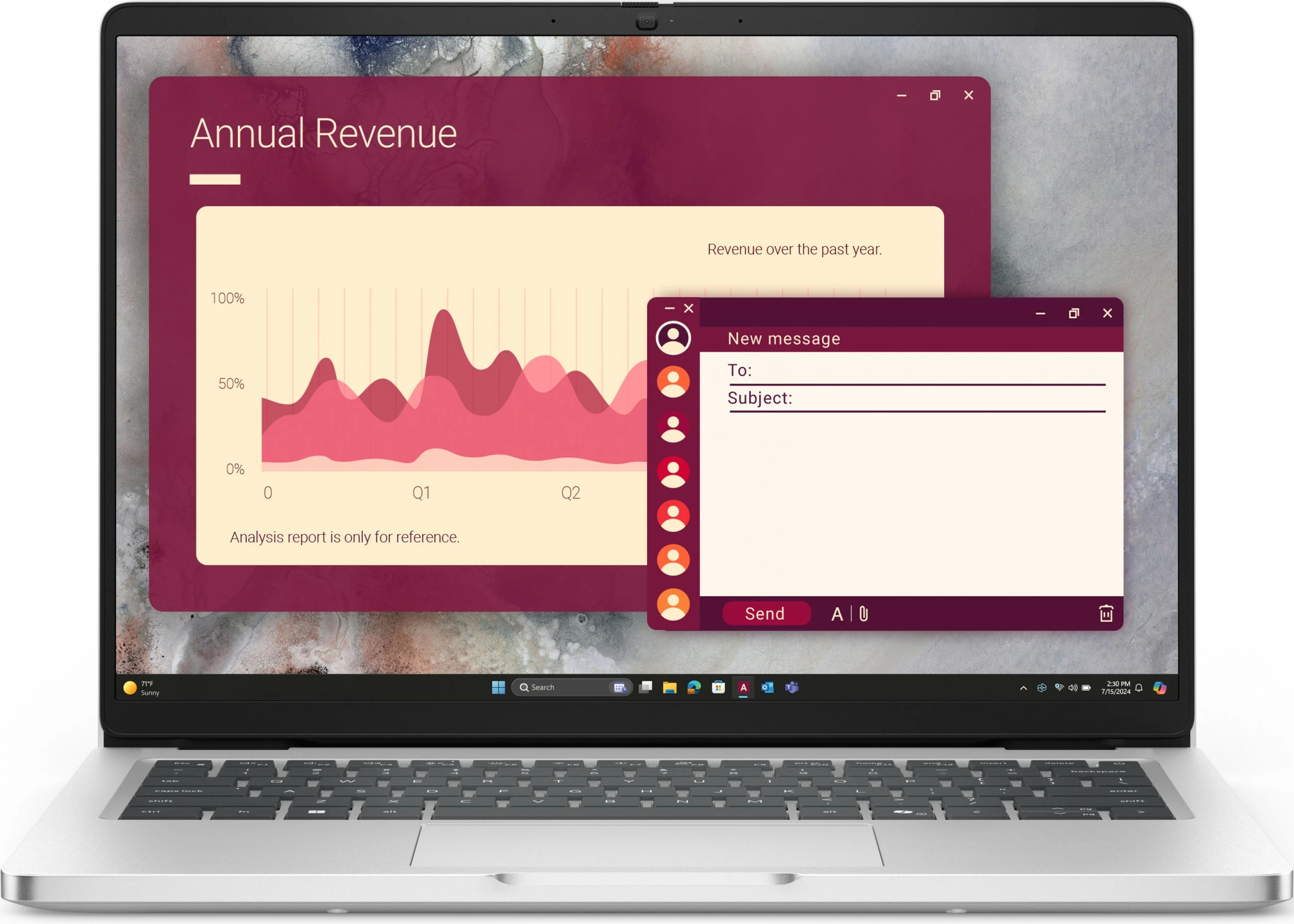 Laptop Dell Pro 14 PC14250, Intel Core Ultra 7 255U, 16GB RAM, 512GB SSD, 14 inç, argjendtë