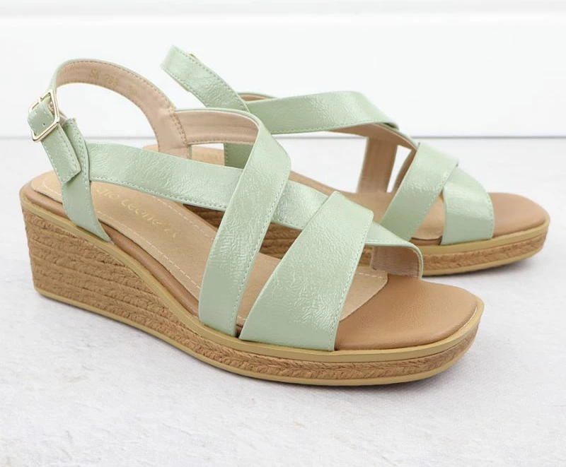 Sandale për femra LEONE SK298, të gjelbra