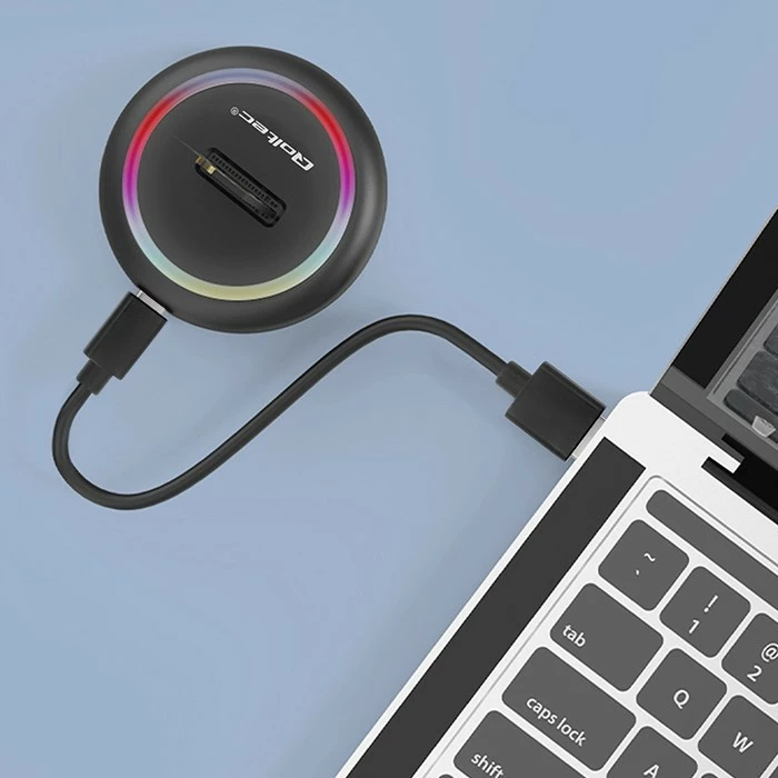 Stacion dokimi SSD M.2 Qoltec 52275, NVMe/SATA, USB-C, 2TB, i zi