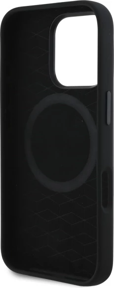 Mbështjellës BMW Silicone Cut Tricolor Lines MagSafe për iPhone 16 Pro Max, Zi