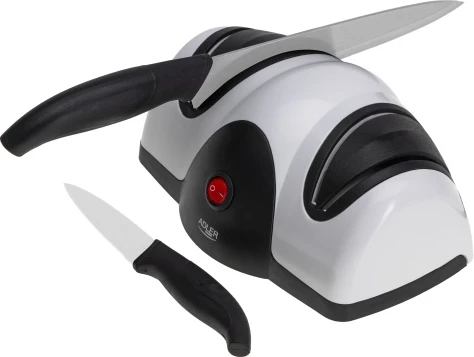 Mprehës elektrik thikash, Adler AD 4518, 2 faza, 40 W, prizë tip C, bardhë/zi