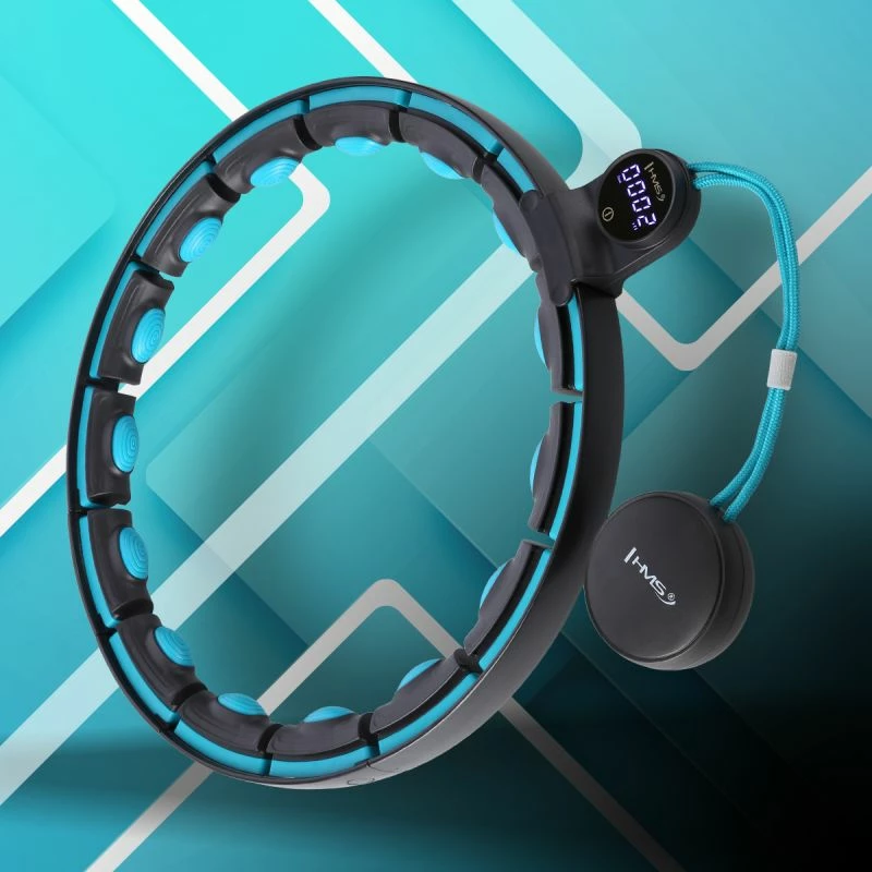 Set hula hop magnetik me numërues HMS HHM17 + rrip dobësimi BR163, kuq