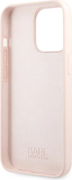 Mbështjellës Karl Lagerfeld KLHCP13LSSKCI për iPhone 13/13 Pro 6.1", silikon, rozë e çelur