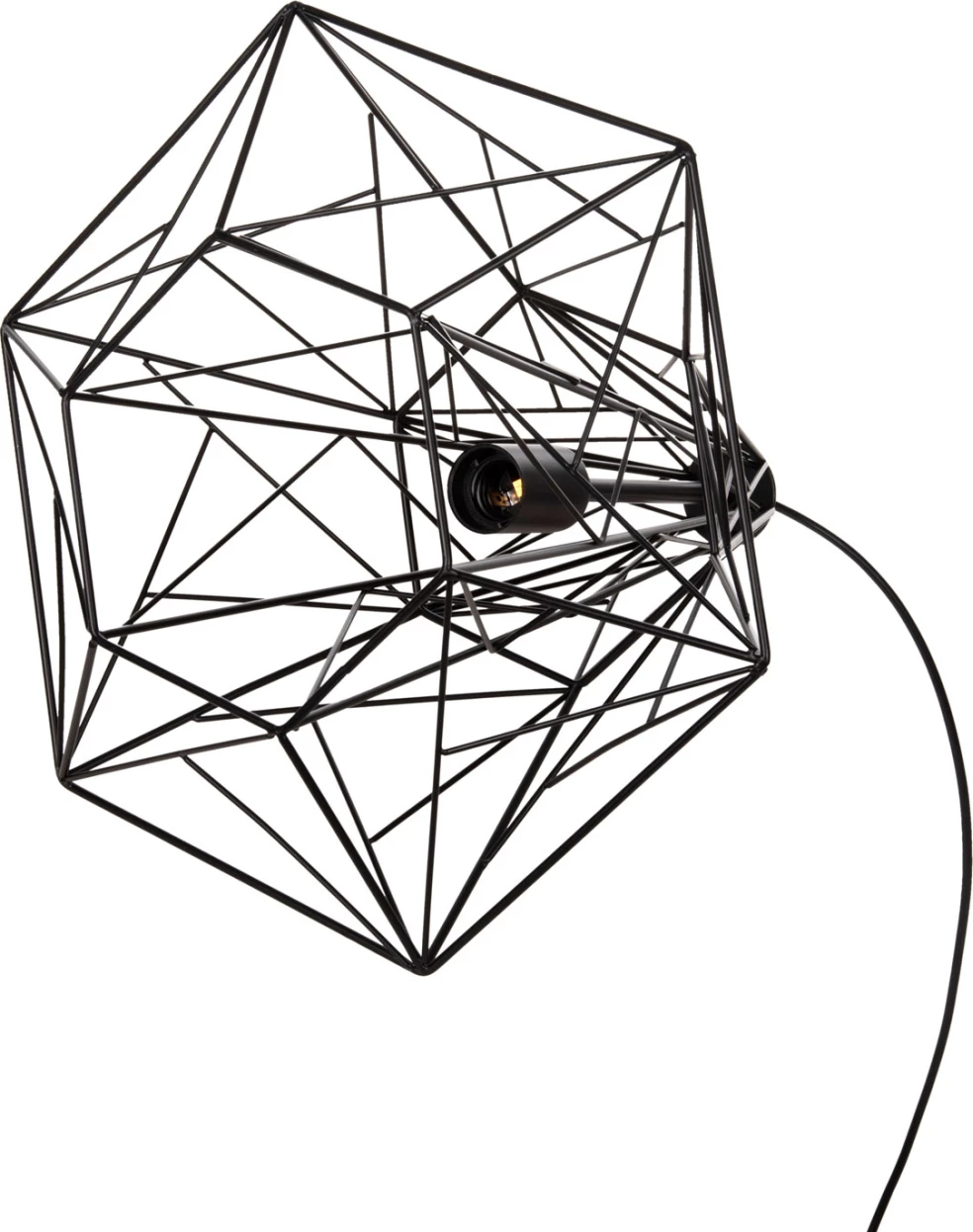 Llambë varëse tavani, kapak metali i zi, FH4068, 40x35x130H cm