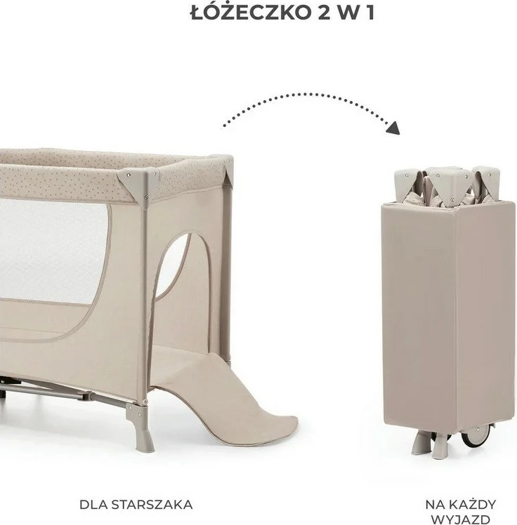 Krevat udhëtimi Kinderkraft Joy 2, bezhë