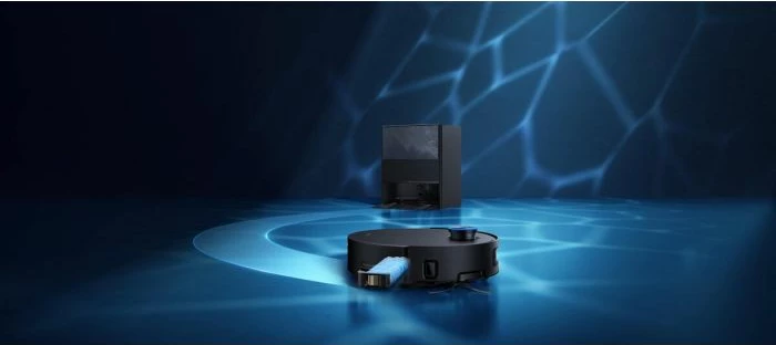 robot fshesë me korrent me larje Dyshemeje Dreame Aqua10 Ultra Track 25000Pa 6400mAh me stacion vetë-zbrazës, e zezë