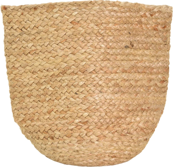 Shportë dekorative Mideko, jute natyrale, D25x25cm